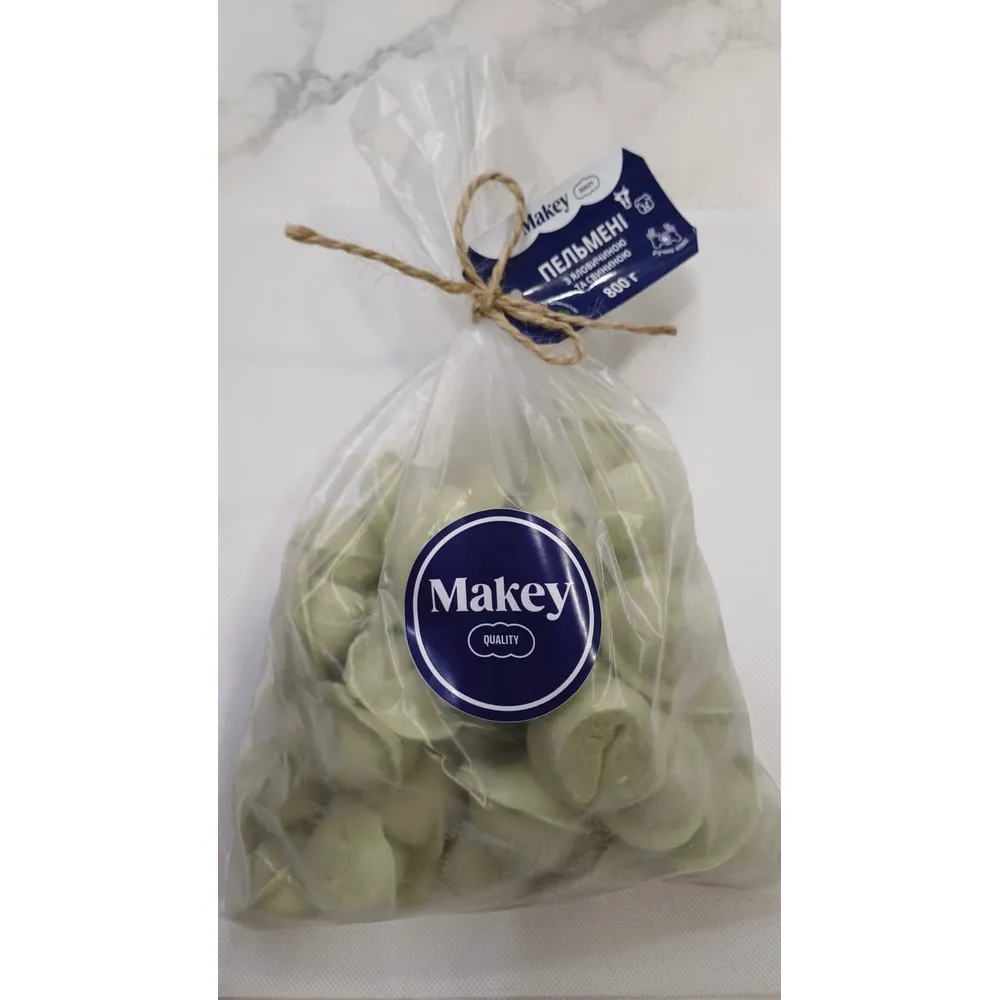 Пельмені Makey зі свин (тісто з кропом) 800гр  арт. 09819 