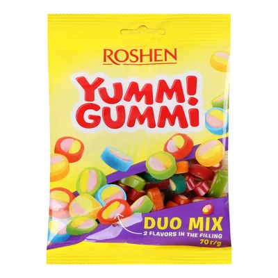 Желейна цукерка Yummi Gummi Duo Mix Акц. 70гр  арт. 10480