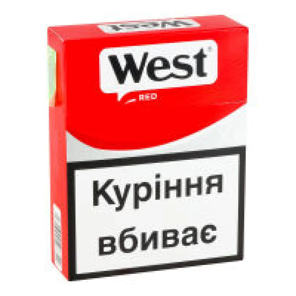 Цигарки West Red XL (25шт) 1пачка  арт. 00669 