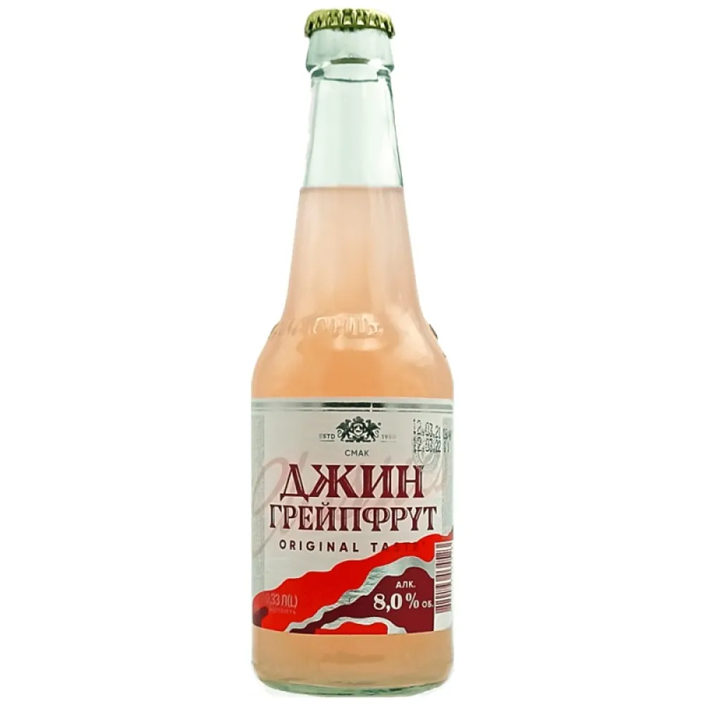 Напій слабоалкогольний Джин грейфр. 0.33л  арт. 05757 