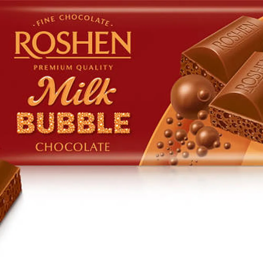 Шоколад Roshen Пористий молочний 80гр  арт. 07500 