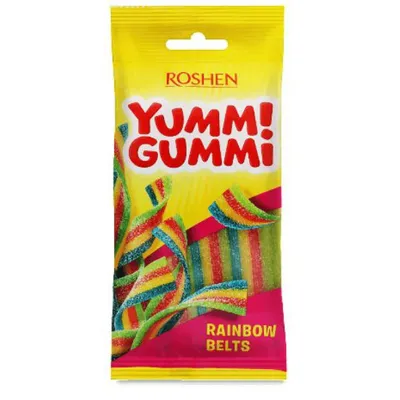 Желейна цукерка Yummi Gummi Belts 70гр  арт. 02945