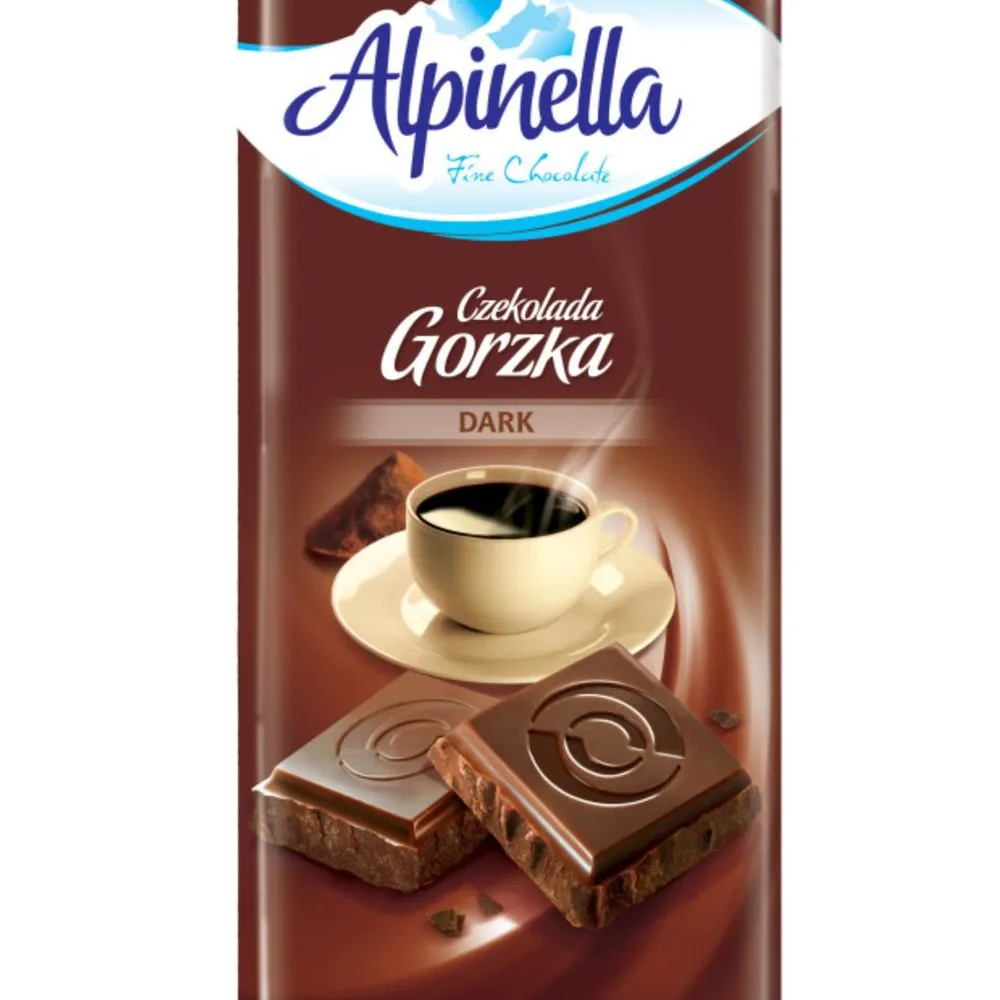 Шоколад Alpinella Чорний 90гр  арт. 10331 