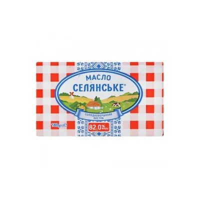 Масло Селянське 82% 180гр  арт. 02364