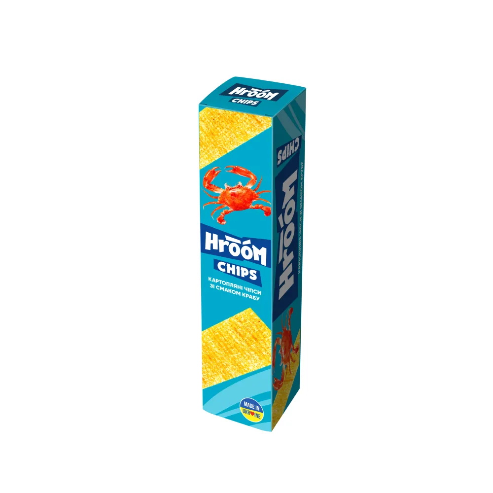Чипси Hroom пластинки Краб 50гр  арт. 00602 