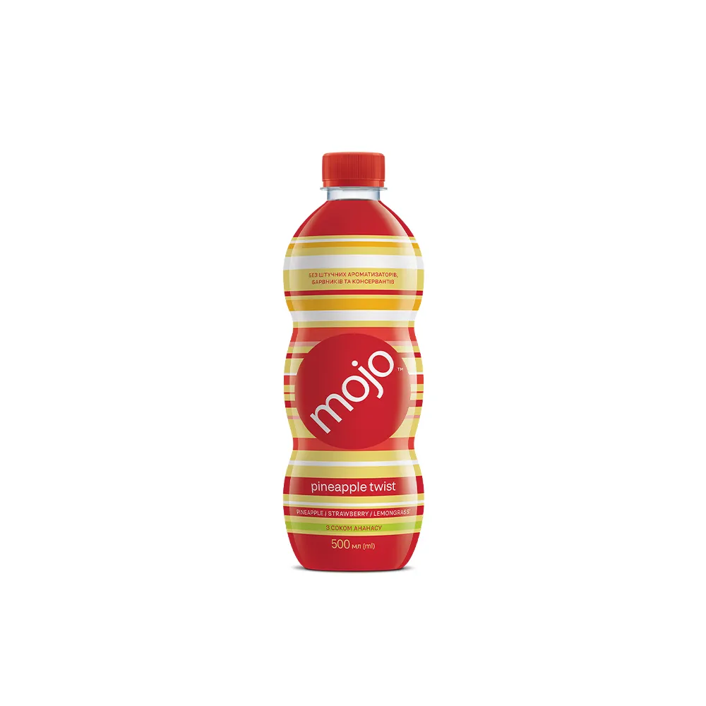 Напій газований Mojo Pineapple twist 1л  арт. 09402 