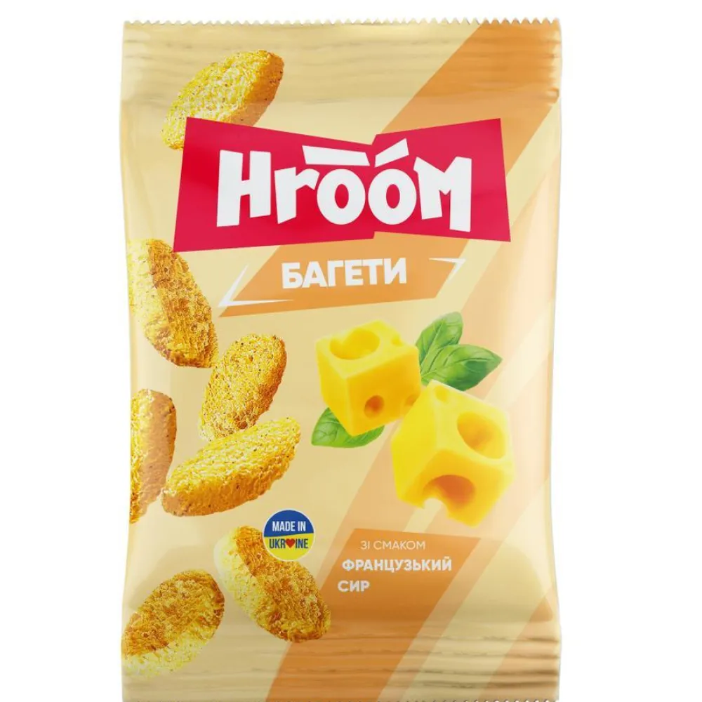Сухарики Hroom баг.Франц.сир 60гр  арт. 06699 