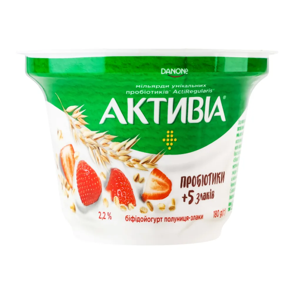 Йогурт Активіа Полун- злаки 180гр  арт. 06638 