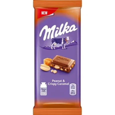 Шоколад Milka арахіс-карам. 90гр  арт. 08370