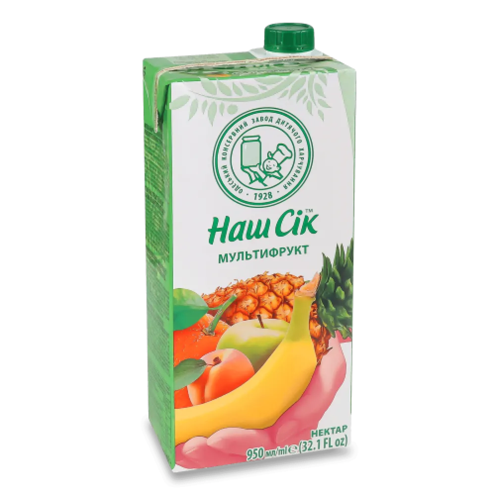 Сік Наш Сік Мультифрукт 0,95л  арт. 02101 