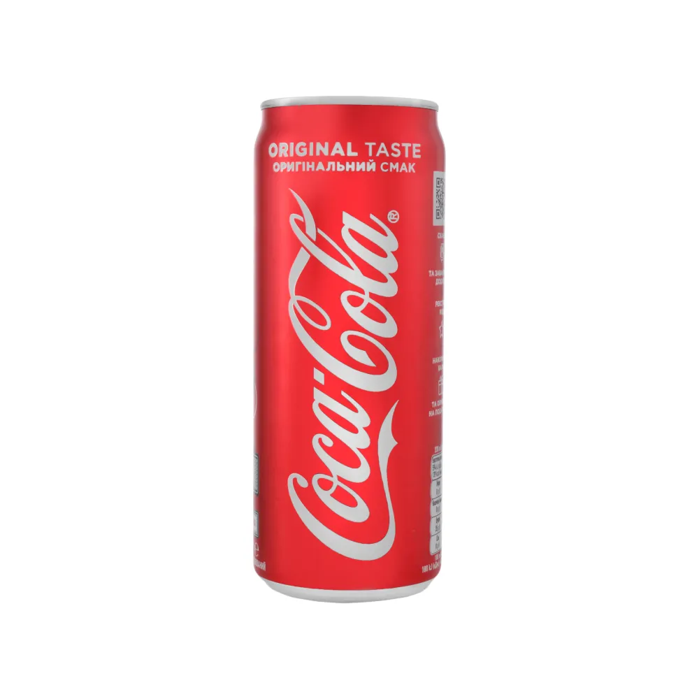 Напій газований Coca-Cola з/б 0.33л  арт. 00156 