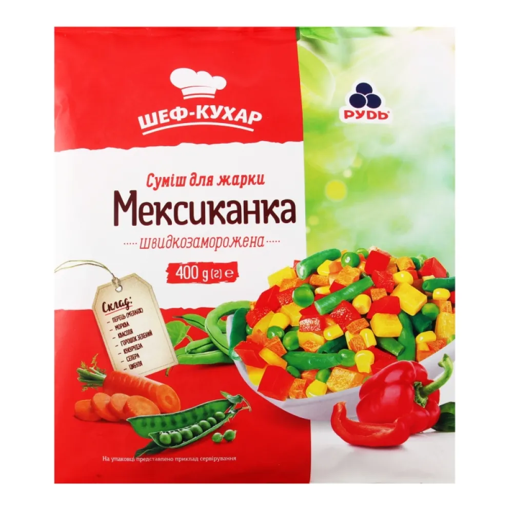 Овочі Рудь Мексиканка 400гр  арт. 06202 