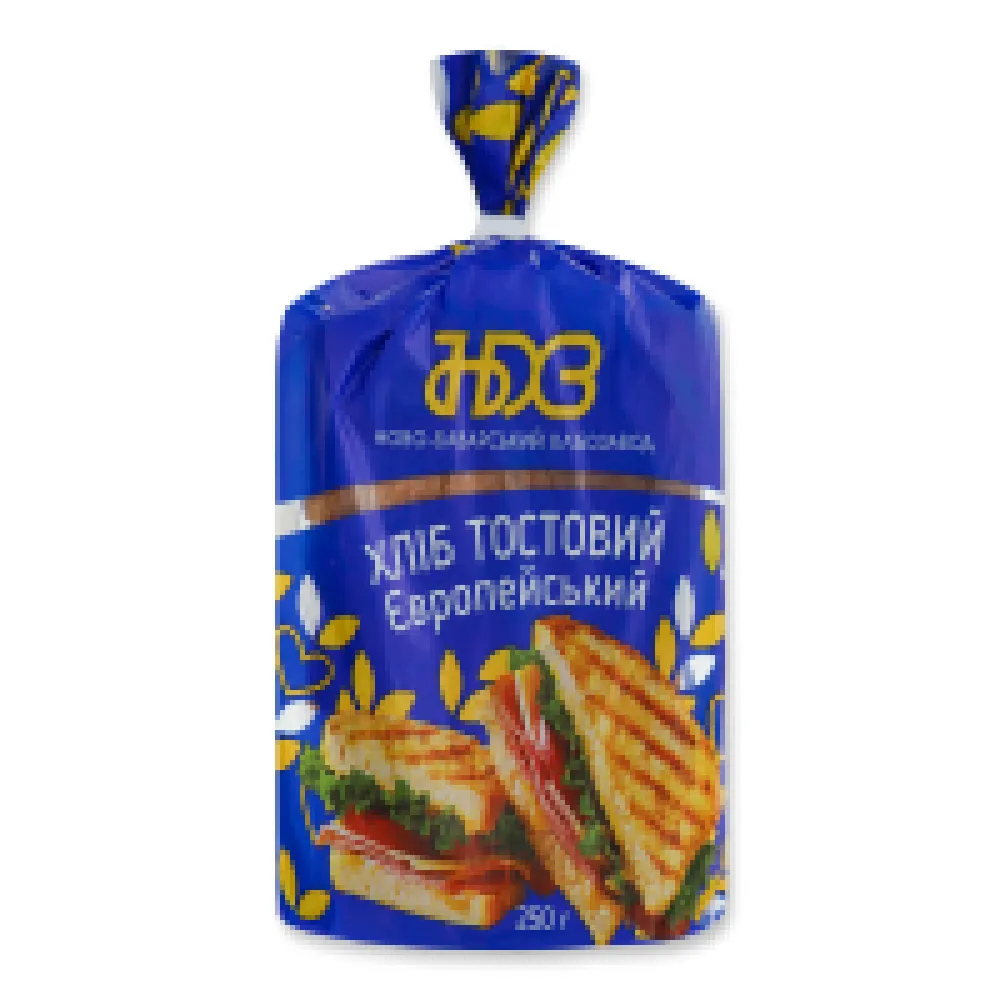 Хліб НБХЗ Тостовий Європейський 250гр  арт. 09878 