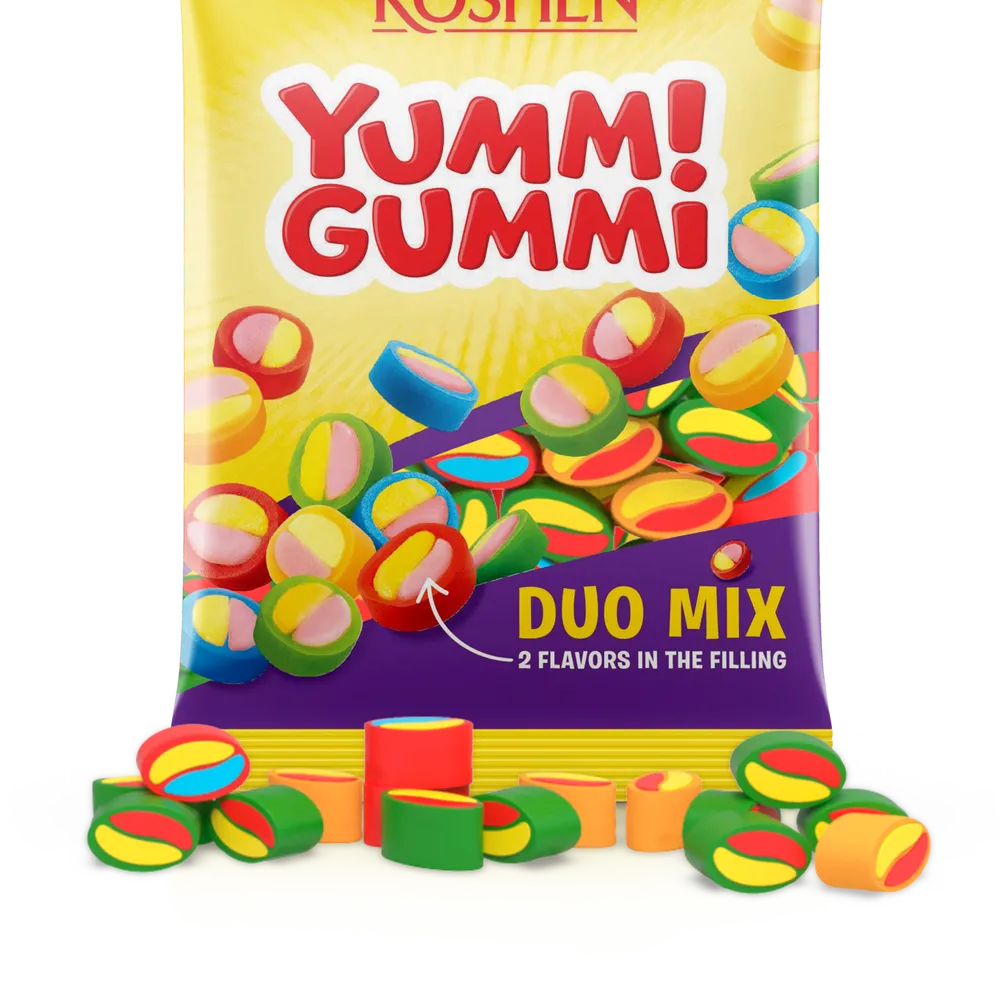 Желейна цукерка Yummi Gummi Duo mix 70гр  арт. 03499 