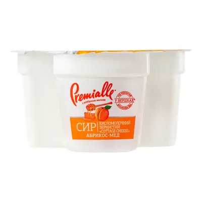Сир Premialle зернистий абр-мед 150гр  арт. 06656