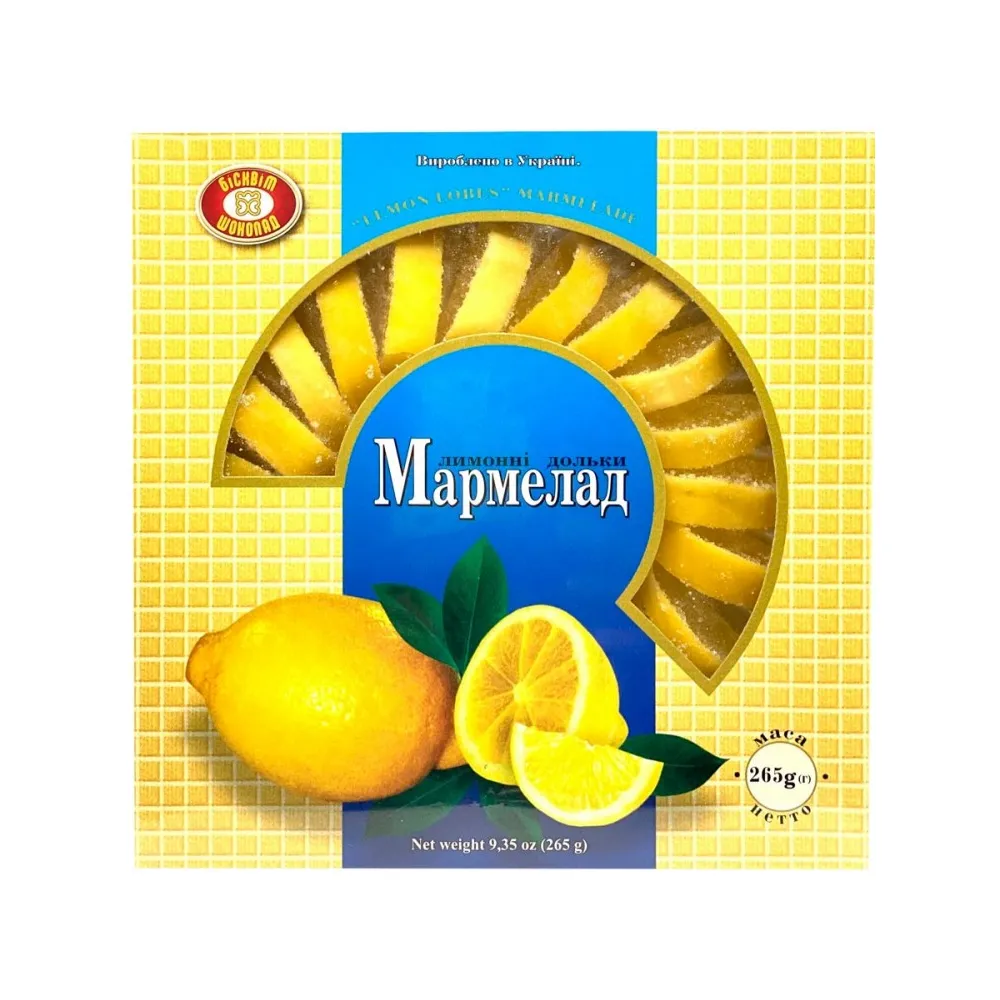 Мармелад ХБФ апельс/лимон. дольки 265гр  арт. 09450 