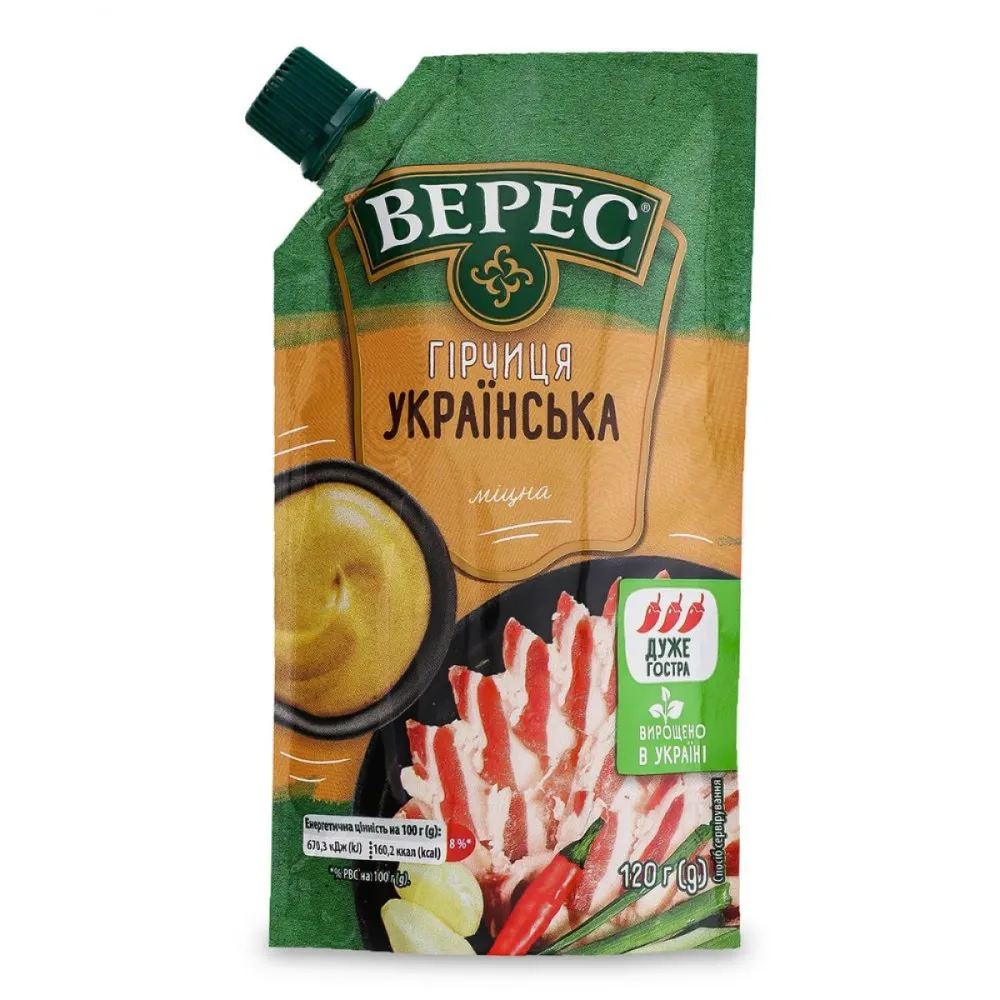 Гірчиця Верес Міцна 120гр  арт. 00356 