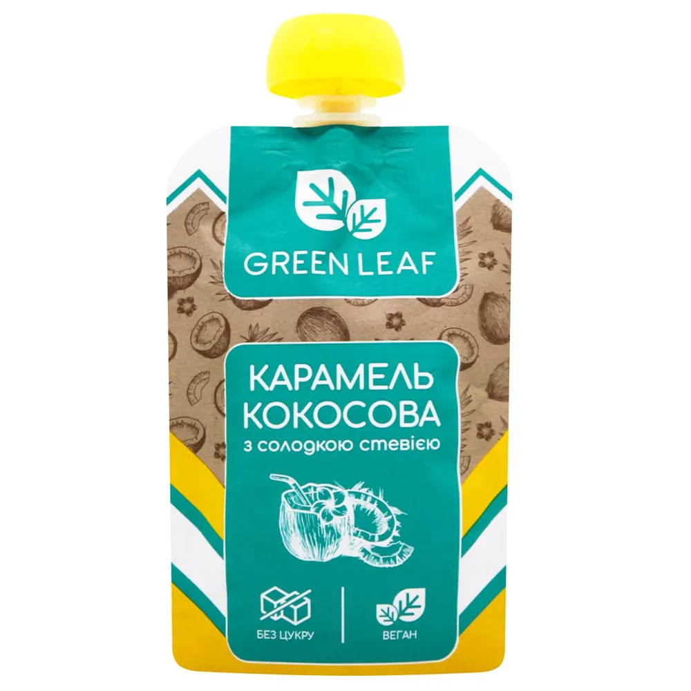 Карамель кокосова Green Leaf з солодкою стевією арт. 08864 