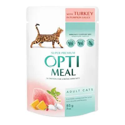 Рідкий корм для котів Opti Meal інд/гарб. 85гр  арт. 07563