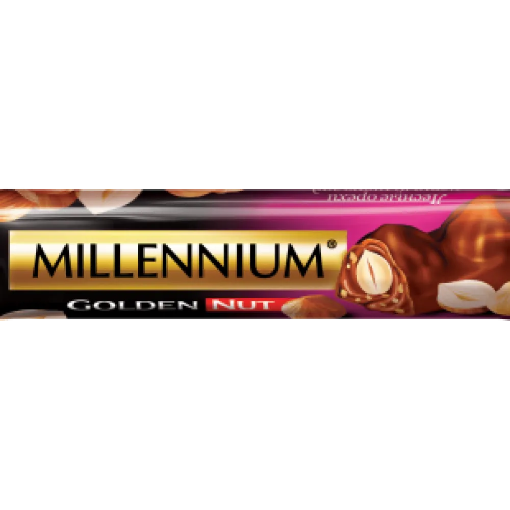 Батончик Millennium Golden Nut чорний з цілим горіхом 40гр  арт. 04438 