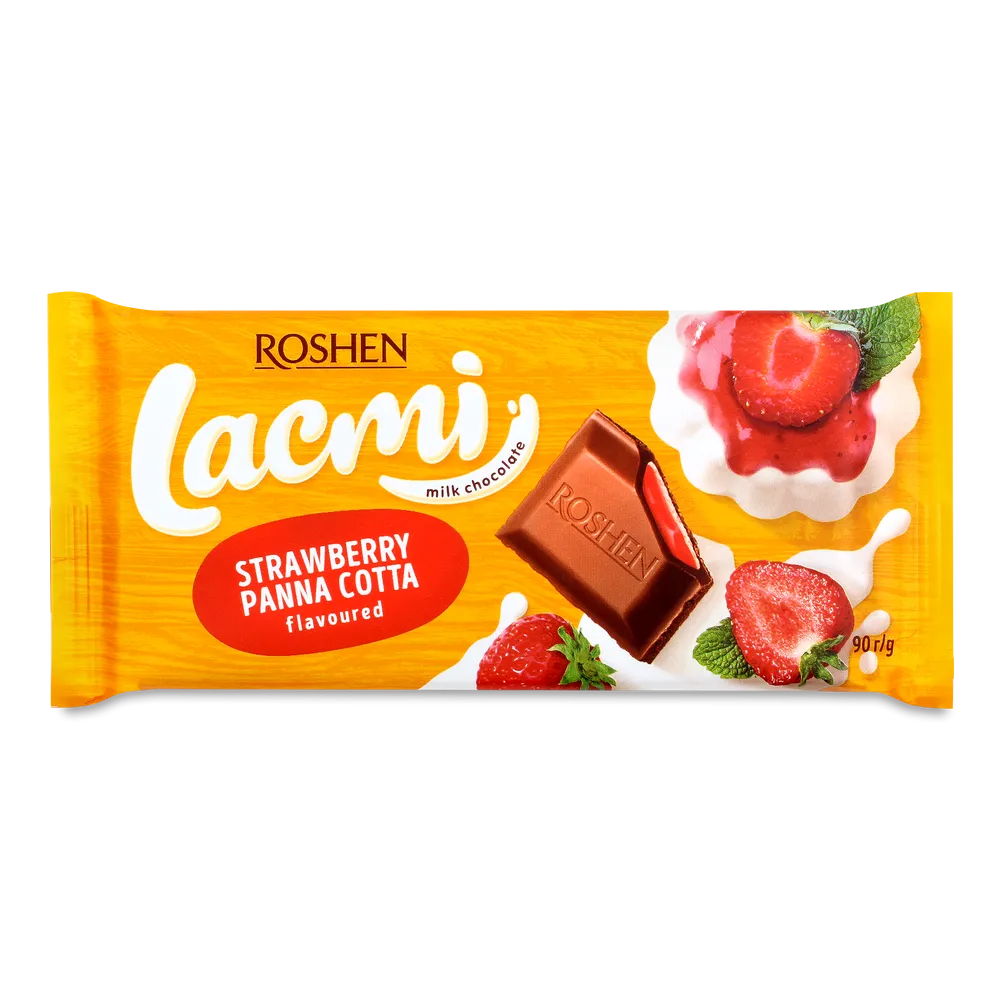 Шоколад Lacmi Полуниця 90гр  арт. 08800 