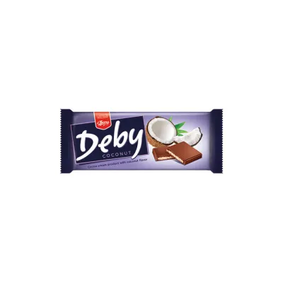 Шоколад Leona Deby кокос 90гр  арт. 08237
