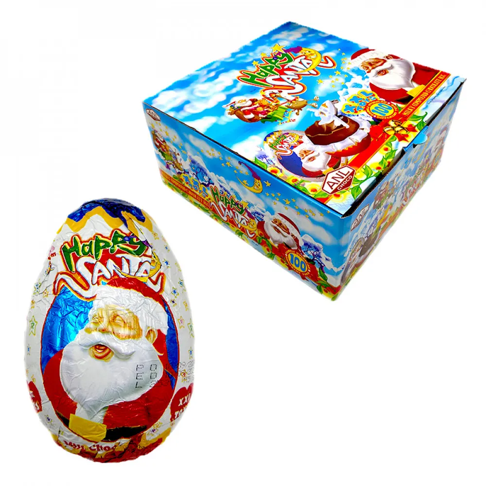 Яйце з сюрпризом Happy Santa шок. 115гр  арт. 07959 