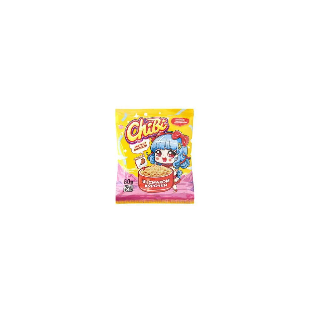 Вермішель швидкого приготування ChiBi Курка гостра 60г  арт. 07592 