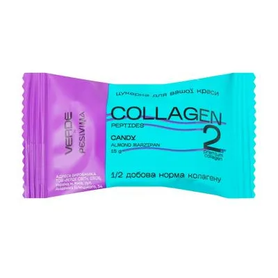 Цукерка Verde Colagen Мигдаль-марципан 15гр  арт. 09304