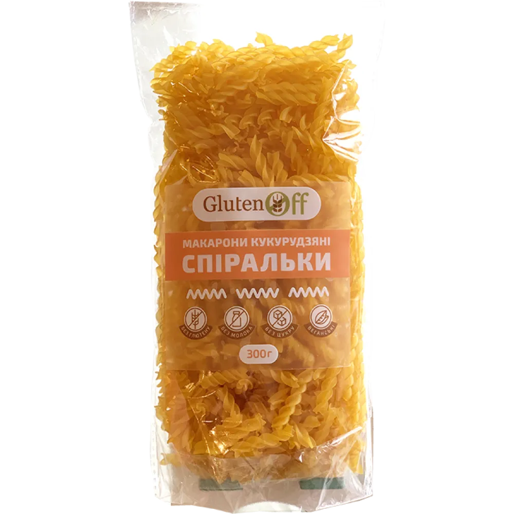 Макарони GlutenOff Спіральки кукурудзяні 300гр  арт. 08586 
