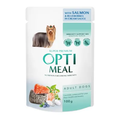 Рідкий корм для собак Opti Meal Лосось 85гр  арт. 07503