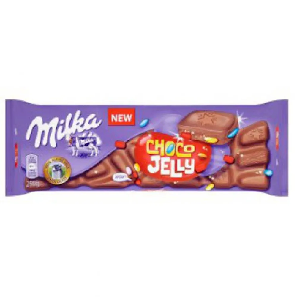 Шоколад Milka Choco Jelly 250гр  арт. 08070 