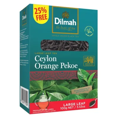 Чай Dilmah Чорний Крупнолистовий 100гр  арт. 01698