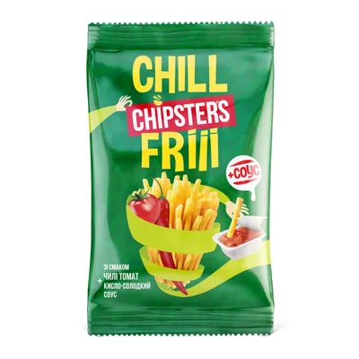 Картопля Chipster's Чилі томат з соусом 55гр+15гр  арт. 06701