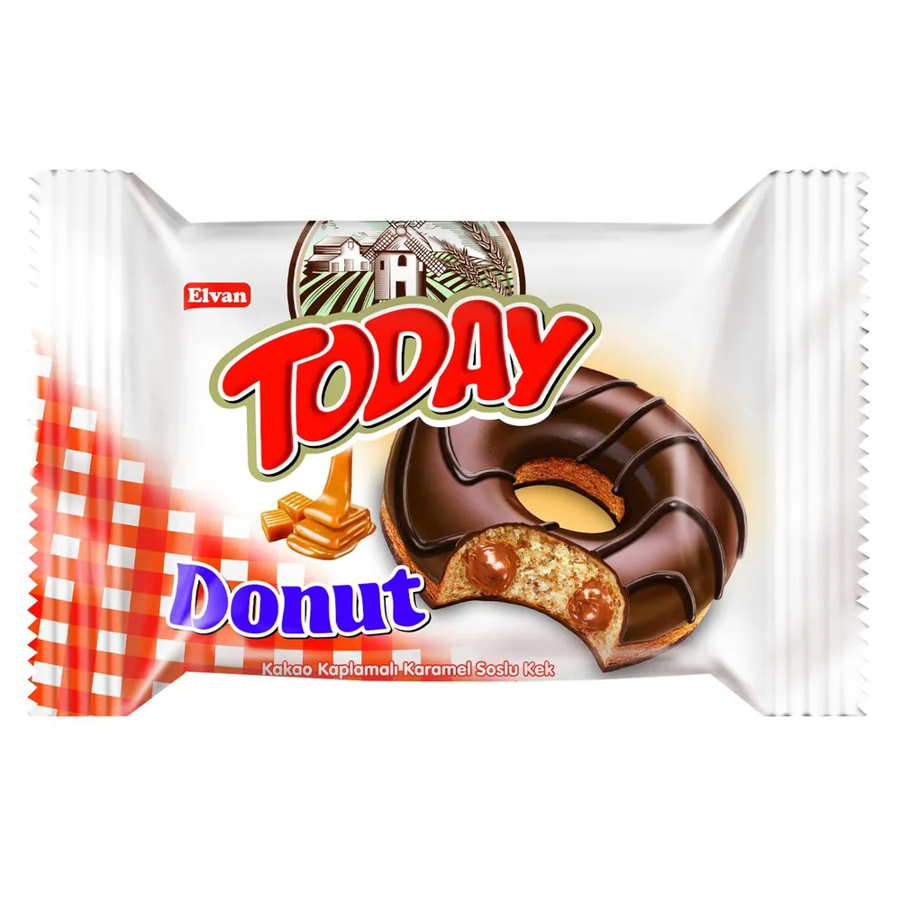 Тістечко Today Донат карамель 50гр  арт. 08912 