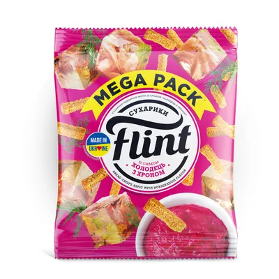 Сухарики Flint пшен. Холод/хрін 100гр  арт. 04214