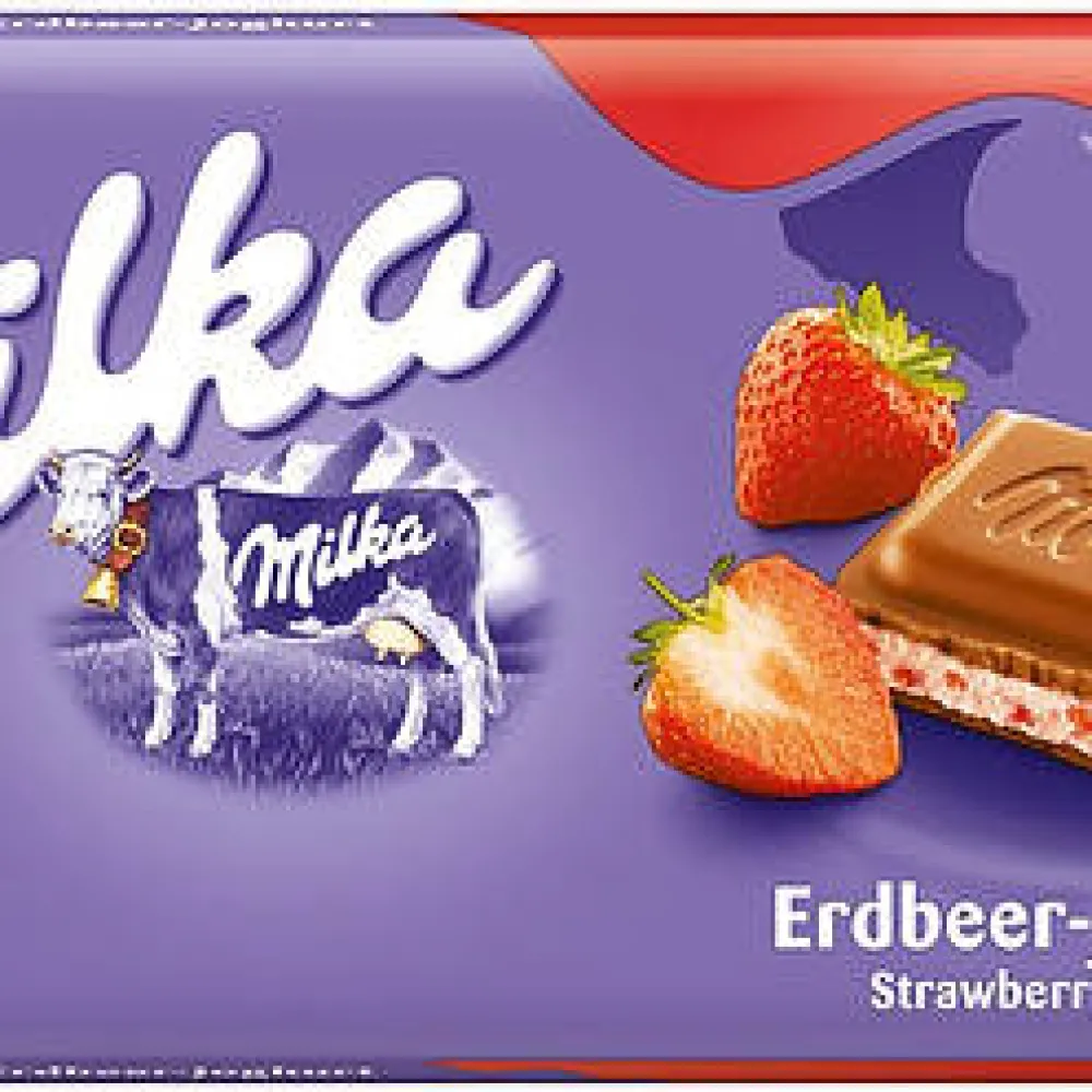 Шоколад Milka Полуниця 100гр  арт. 01862 