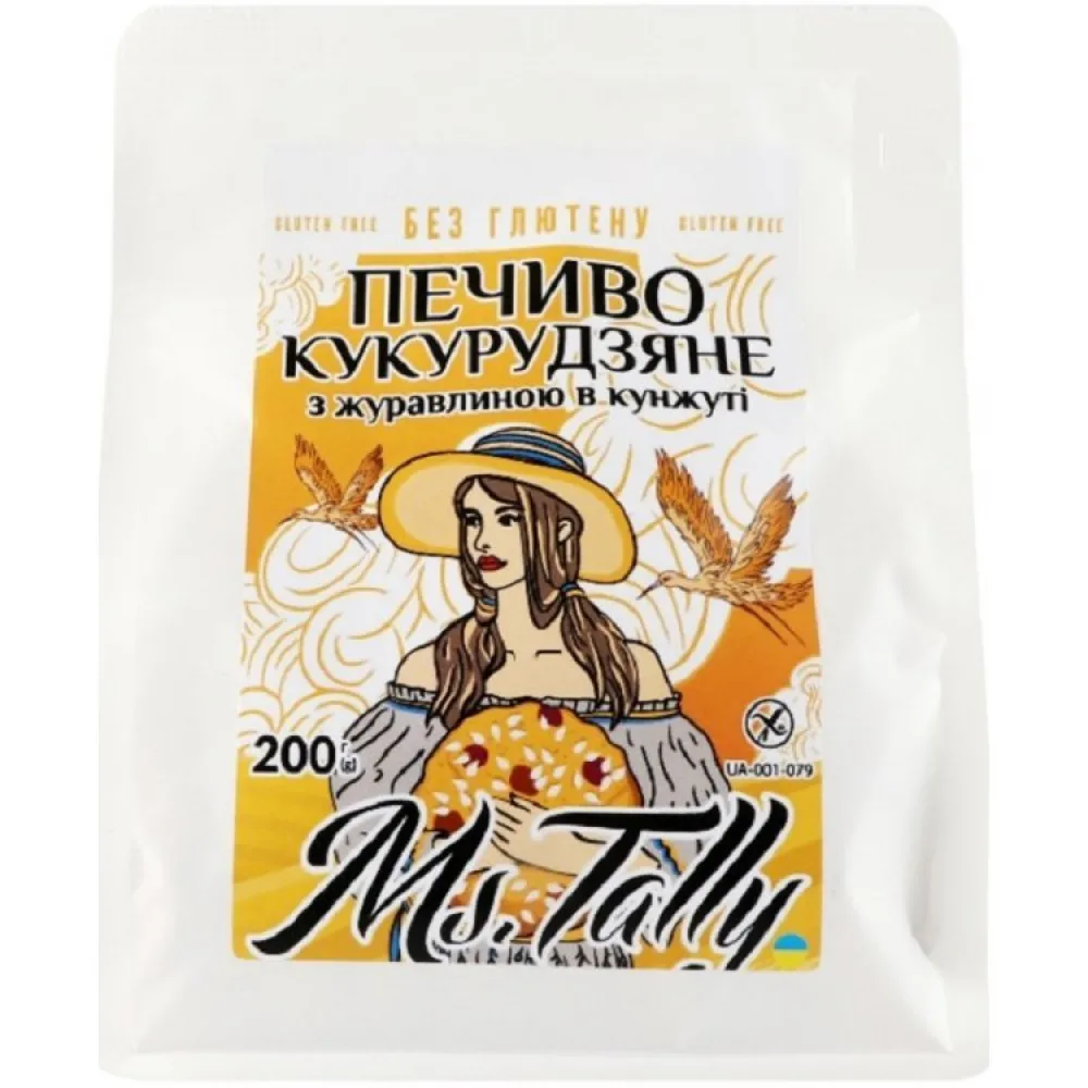 Печиво Tally Кукур. з жур.в кунж. 200гр  арт. 07378 