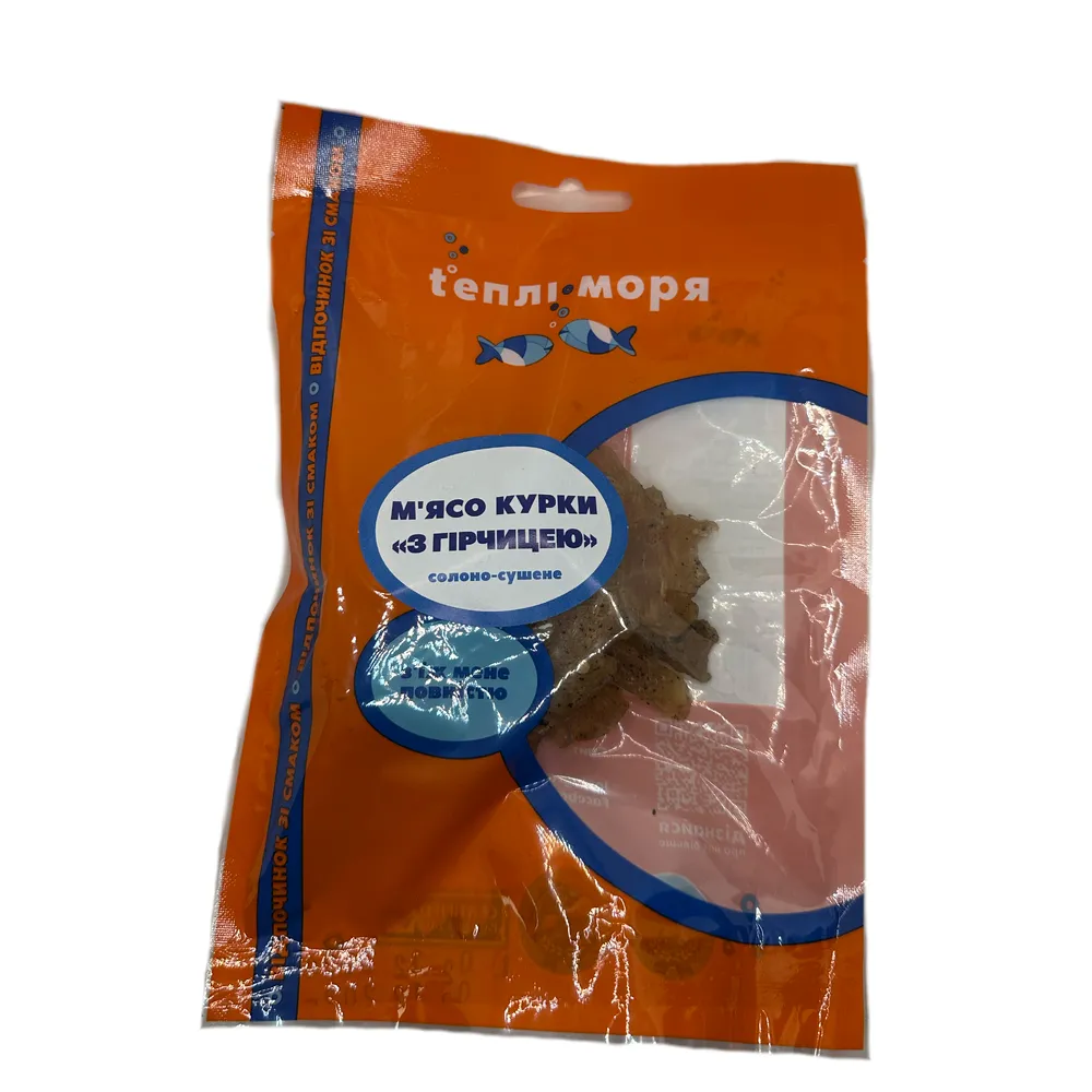 М'ясо курки Теплі моря з гірчицею 40гр  арт. 07868 