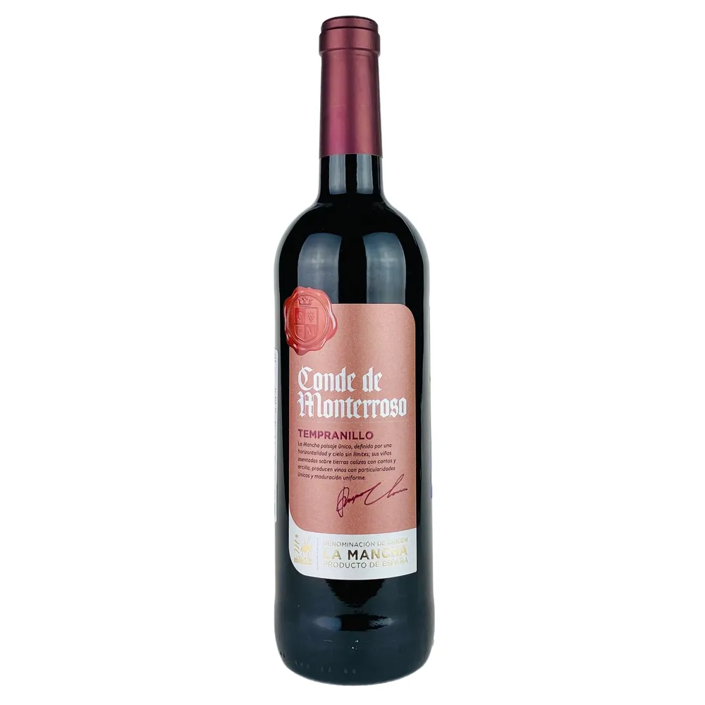 Вино Conde de Monterroso Tempranillo ч/сухе La Mancha 0,75л  арт. 08462 