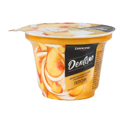 Десерт Danone Деліссімо персик 180гр  арт. 07795