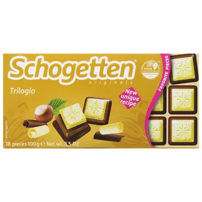 Шоколад Schogetten Trilogia 100гр  арт. 05515