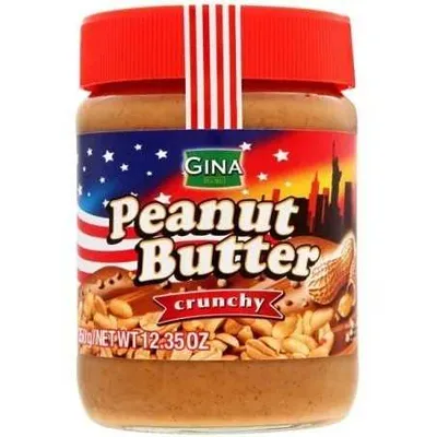 Арахісова паста Gina Crunchy 350гр  арт. 08446