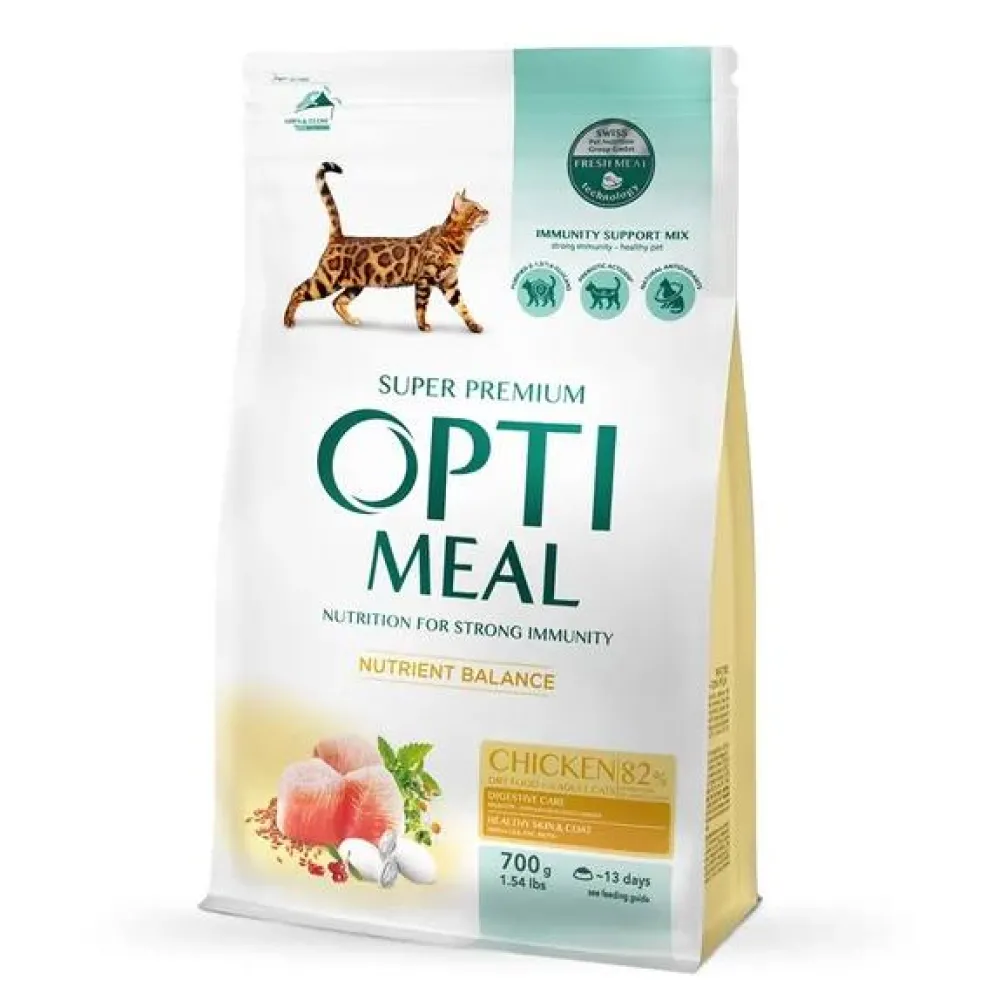 Сухий корм для котів Opti Meal Nutrient Balance 700гр  арт. 09527 