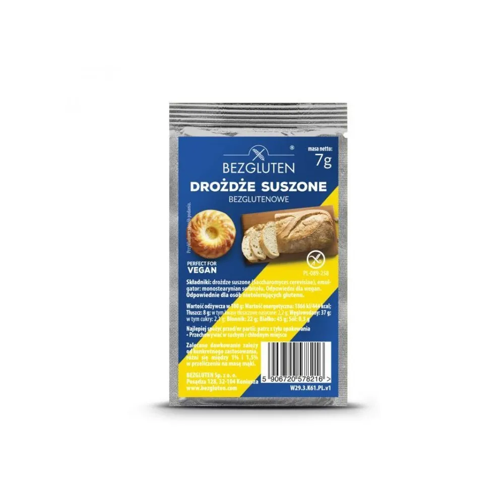 Дріжджі Bezgluten 7гр  арт. 08487 