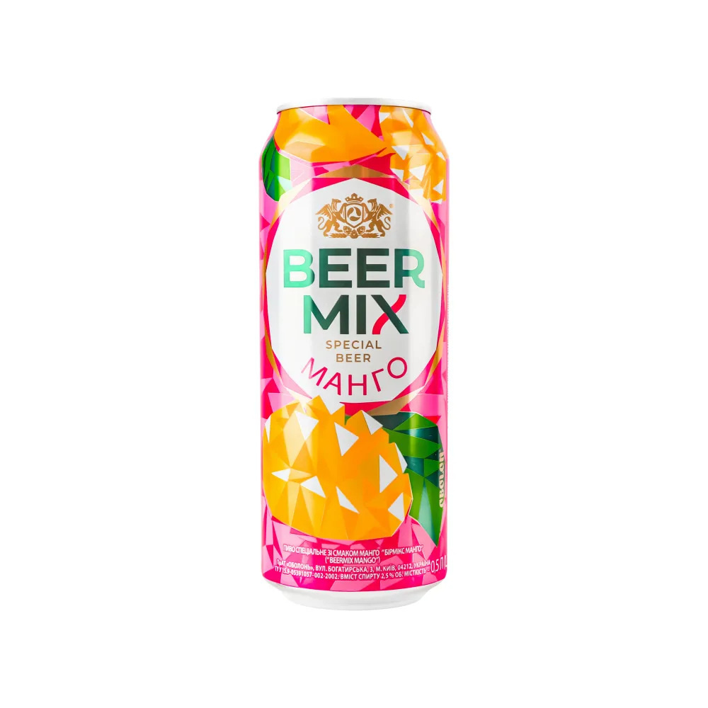 Пиво Beer Mix манго з/б 0.5л  арт. 05759 