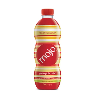 Напій газований Mojo Pineapple twist 1л  арт. 09402
