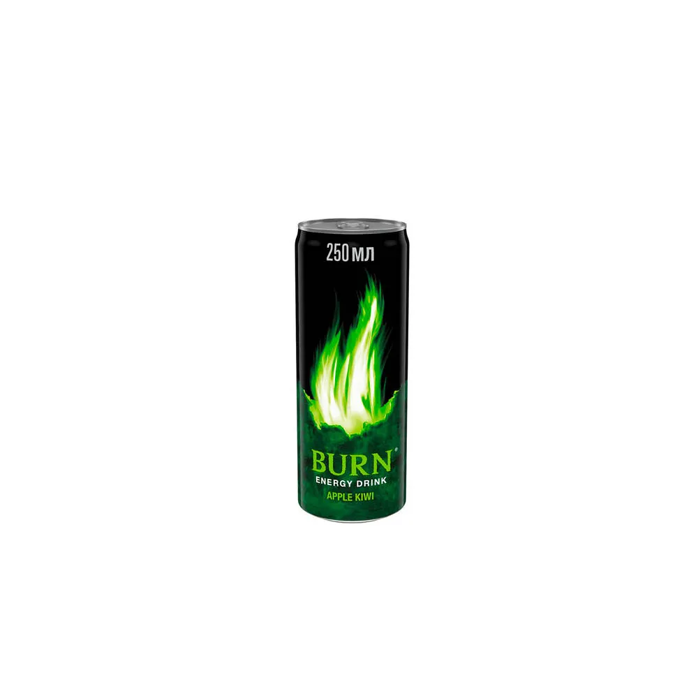 Енергетичний напій Burn Яблуко ківі ж/б 0.25л  арт. 02696 