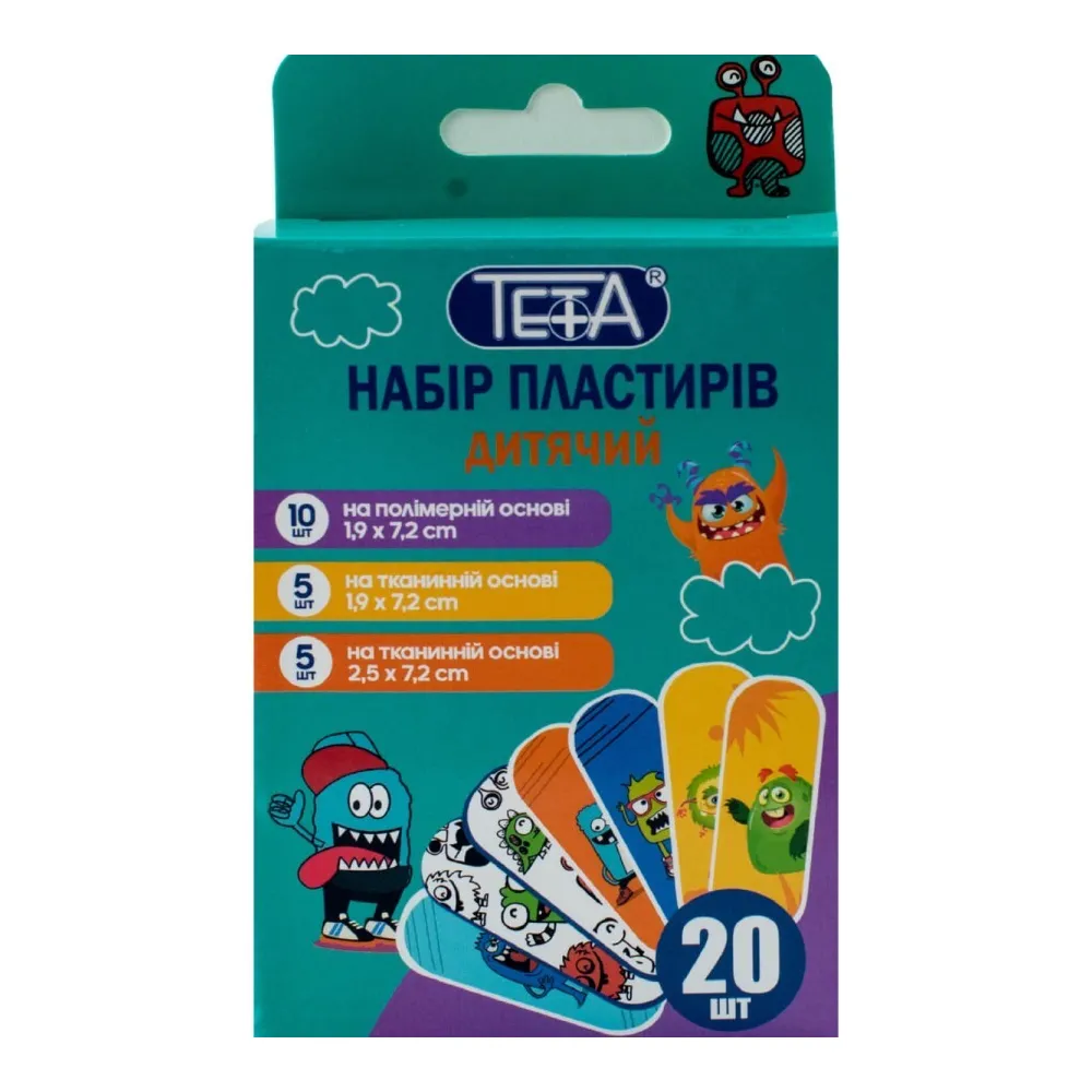 Набір пластирів Teta для ран №1 20шт  арт. 06745 