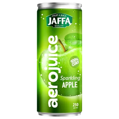 Напій газований Jaffa Aerojuice Can Яблучний сік 0,25л  арт. 11035